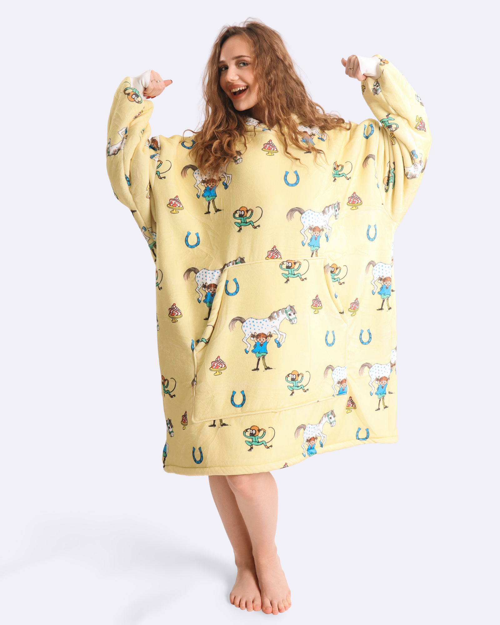 Pippi met Nonsji in de kleur geel