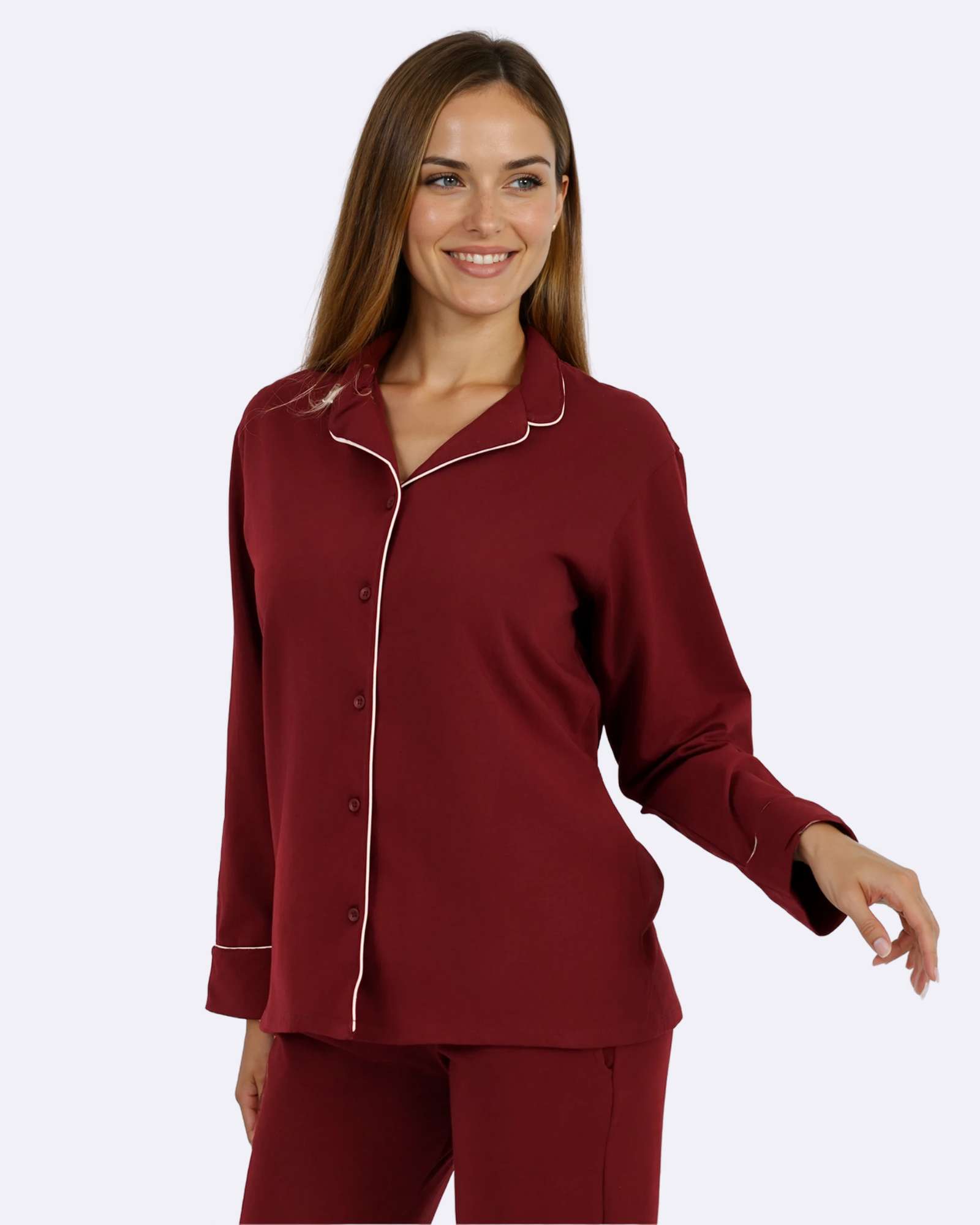 Red Dahlia klassieke pyjama