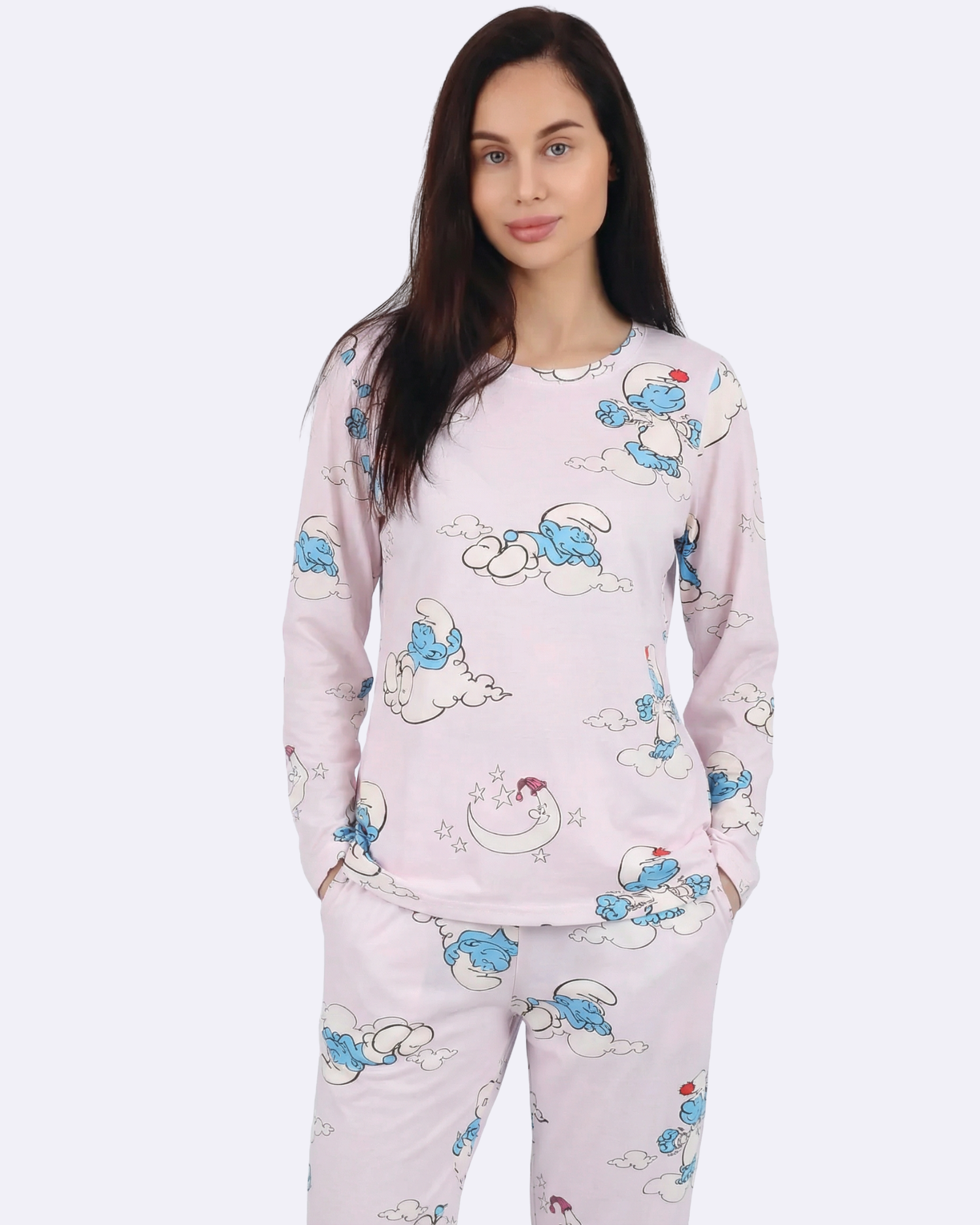 pyjama met de Smurfen
