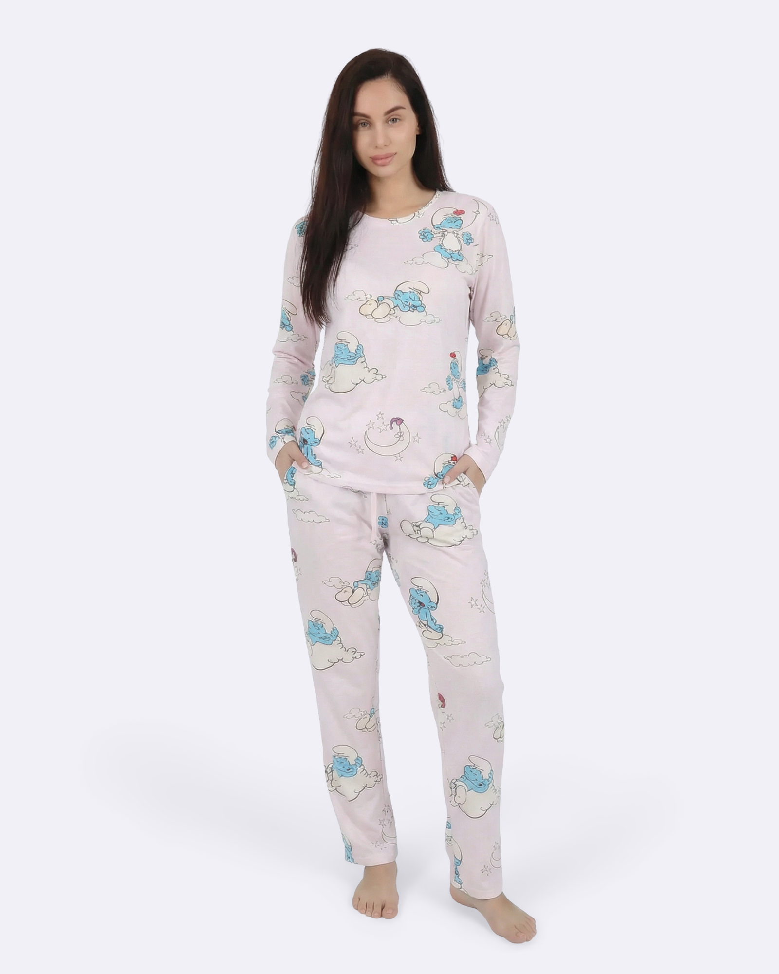 pyjama met de Smurfen