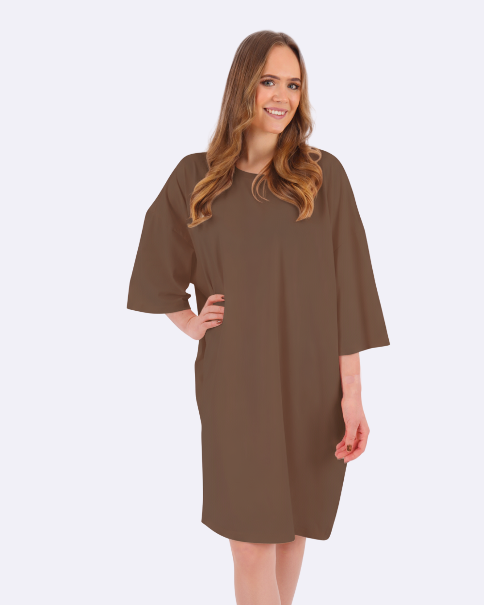 Nonsji T-shirt in Mokkakleur