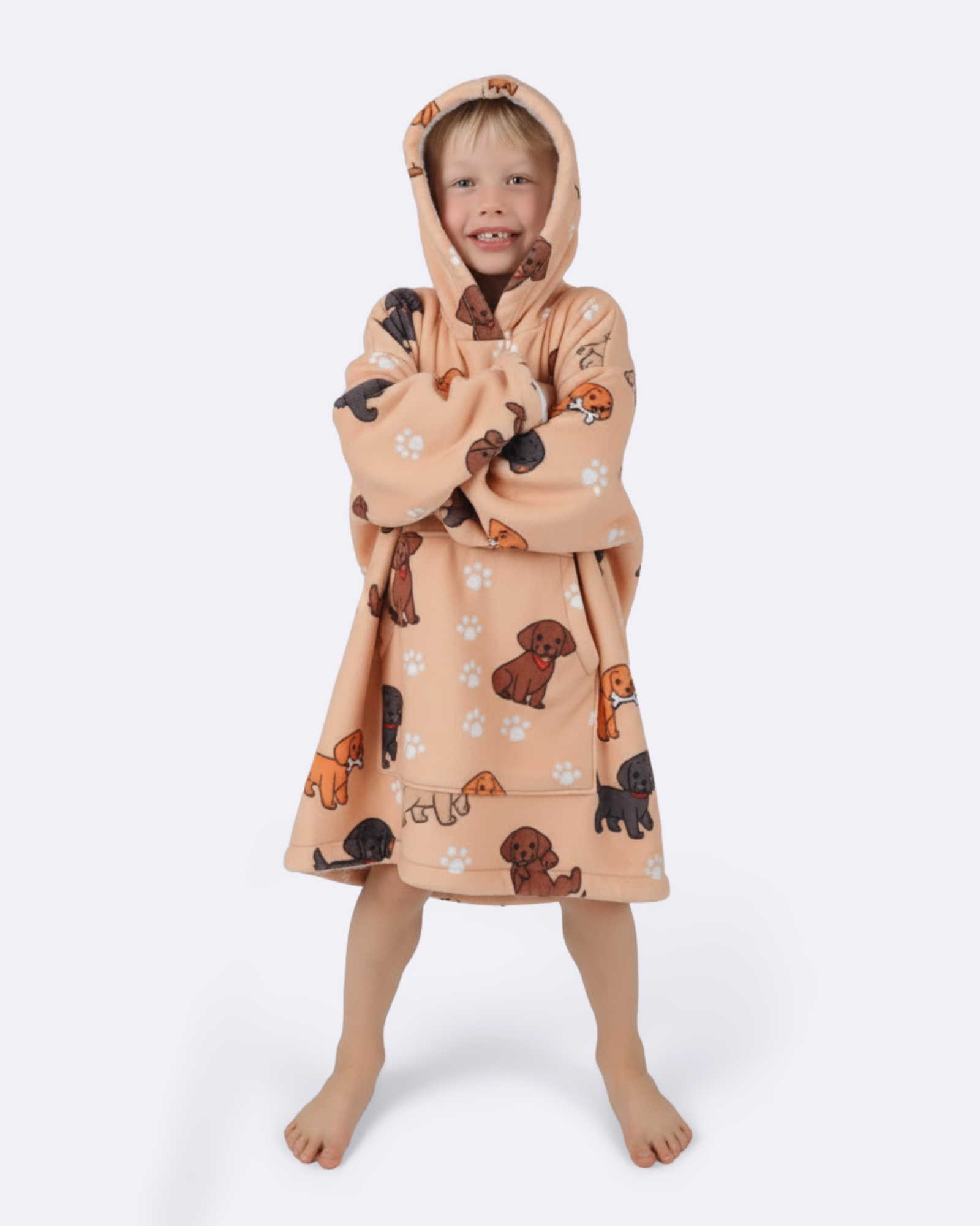 Nonsji met  labradors (kinderen)